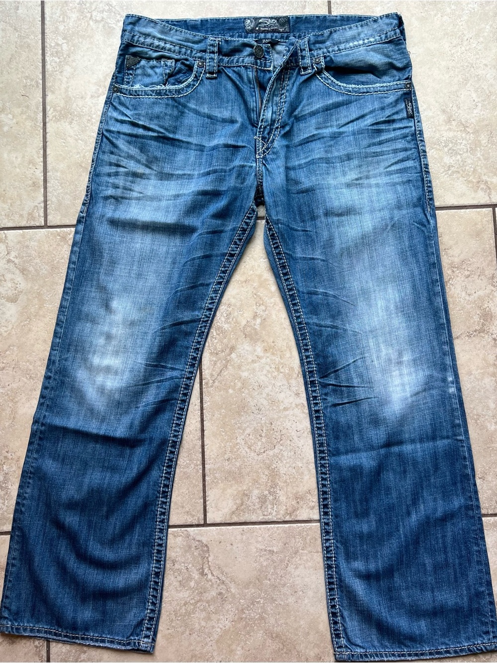 Silver Jeans Men’s Bootcut Faded Blue Denim